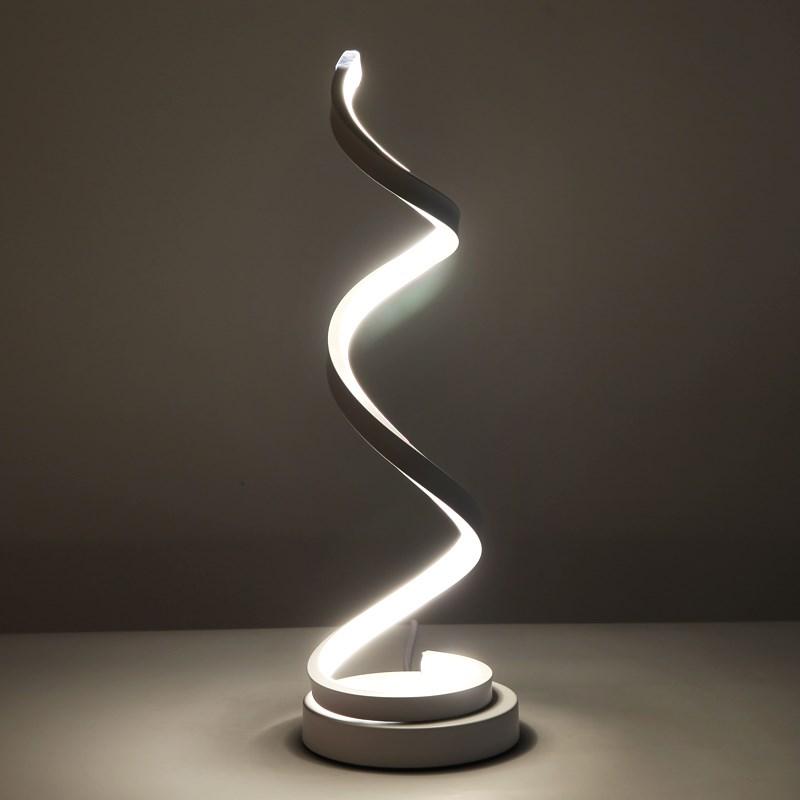 Contemporary Spiral LED Desk Lamp