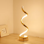 Contemporary Spiral LED Desk Lamp