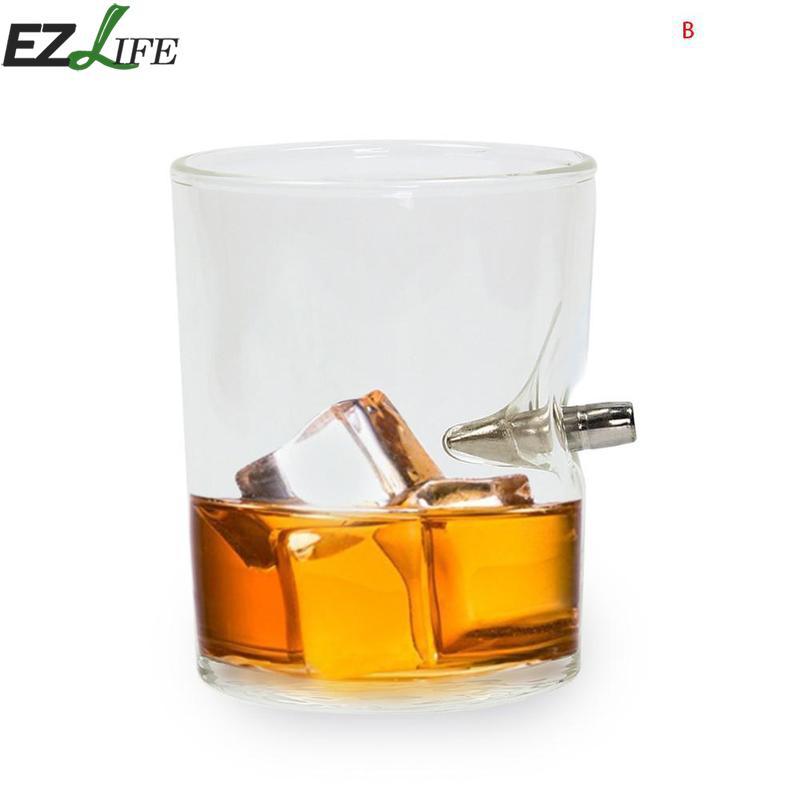 Ezlife Creative Wine Glasses Cup Bullet Whisky Bar For Parties Upscale Transparent Red Wine Glass Cup Whiskey Cup Bar Drinking