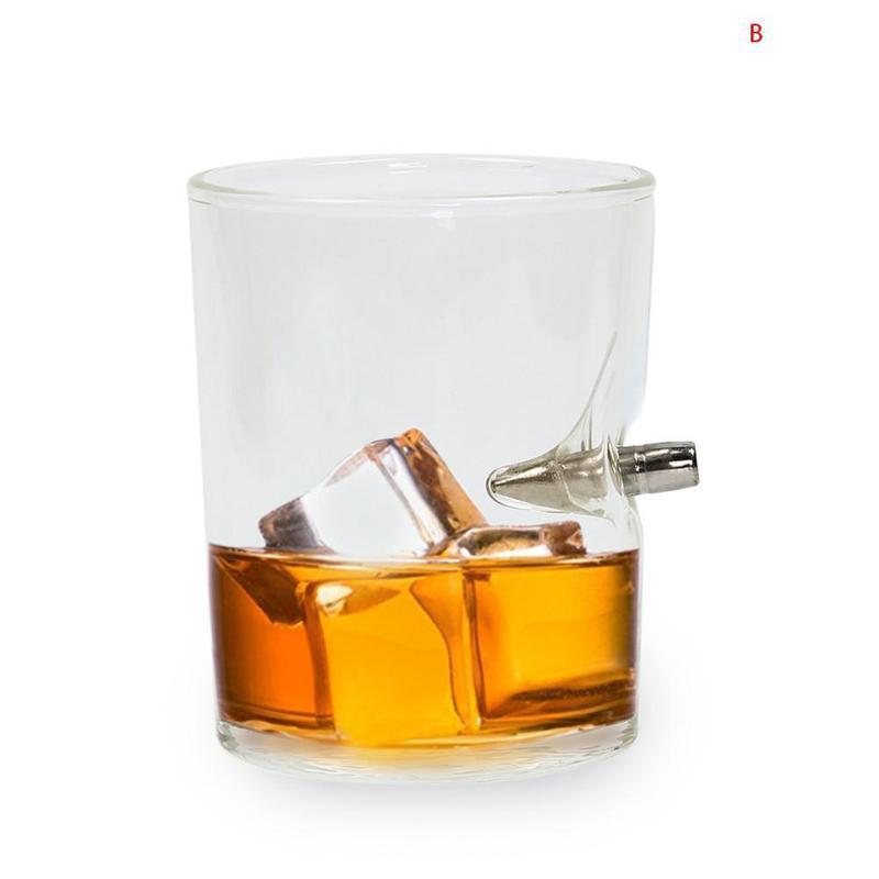 Ezlife Creative Wine Glasses Cup Bullet Whisky Bar For Parties Upscale Transparent Red Wine Glass Cup Whiskey Cup Bar Drinking