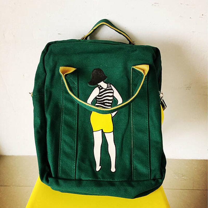 Canvas Laptop Backpack, School Bag