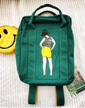 Canvas Laptop Backpack, School Bag