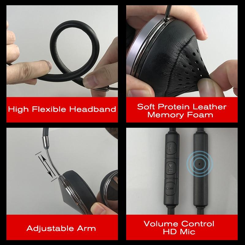 Liboer Beautiful Headphones Dynamic Headband Rose Gold Headphones with Mic Wired Headset for Mobile Phone On-ear Headphone