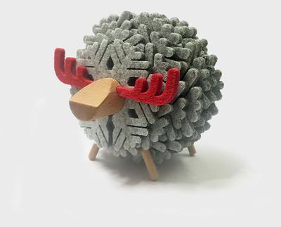 Sheep Shape Anti Slip Drink Coasters Insulated Round Felt Cup Mats Japan Style Creative Home/Office Decor Nordic Style Gift