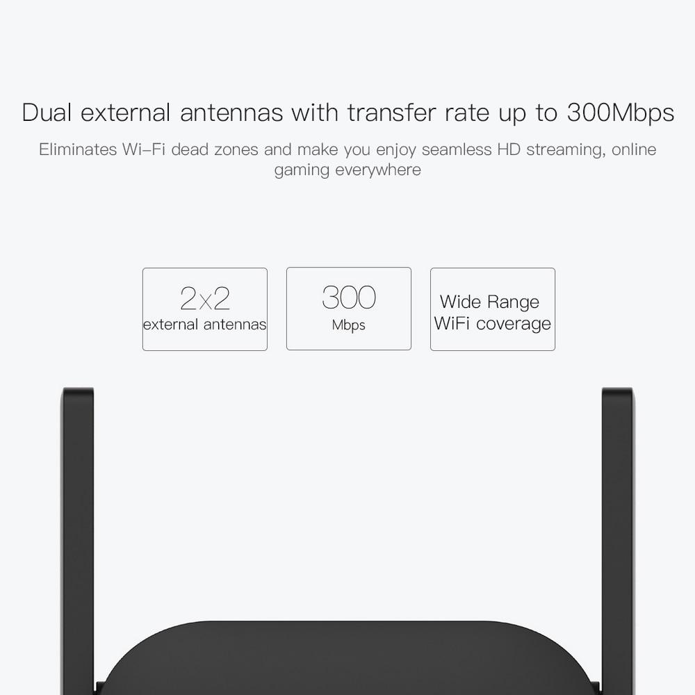 Xiaomi WiFi Amplifier Pro 300Mbps Amplificador Wi-Fi Repeater Wifi Signal Cover Extender Repeater 2.4G Mi Wireless Black Router