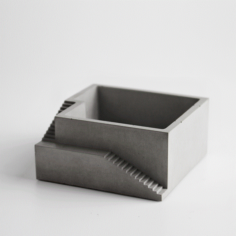 Architectural Concrete Square Look Plant / Flower Pot