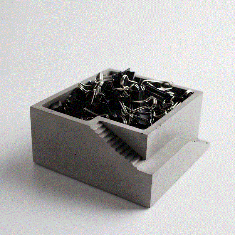 Architectural Concrete Square Look Plant / Flower Pot