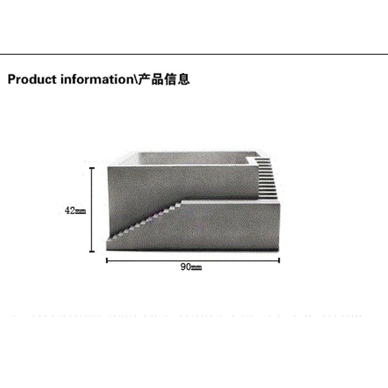 Architectural Concrete Square Look Plant / Flower Pot